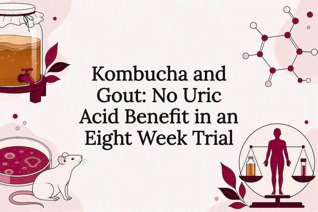 Kombucha and Gout: No Uric Acid Benefit in an Eight Week Trial