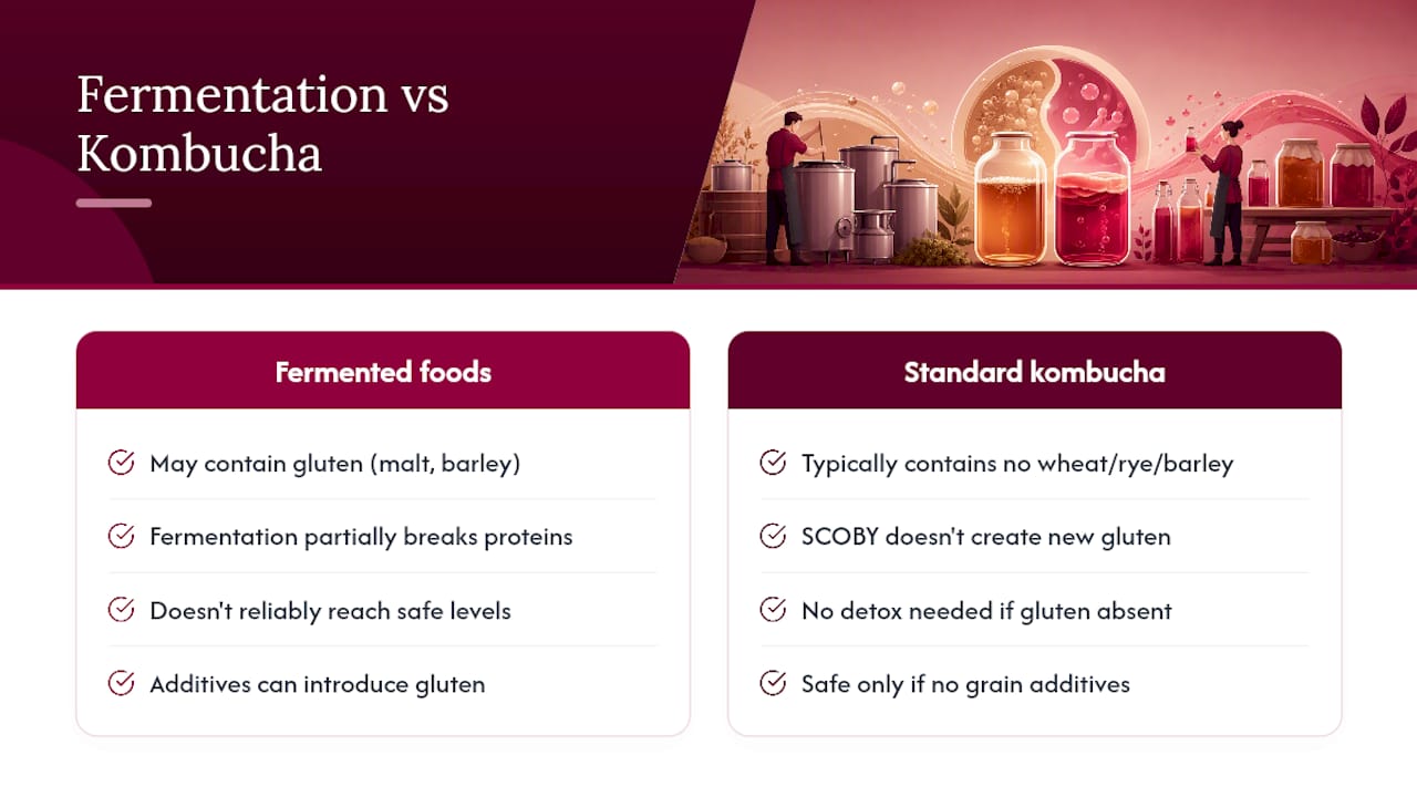 Does Fermentation Break Down Gluten? — overview diagram