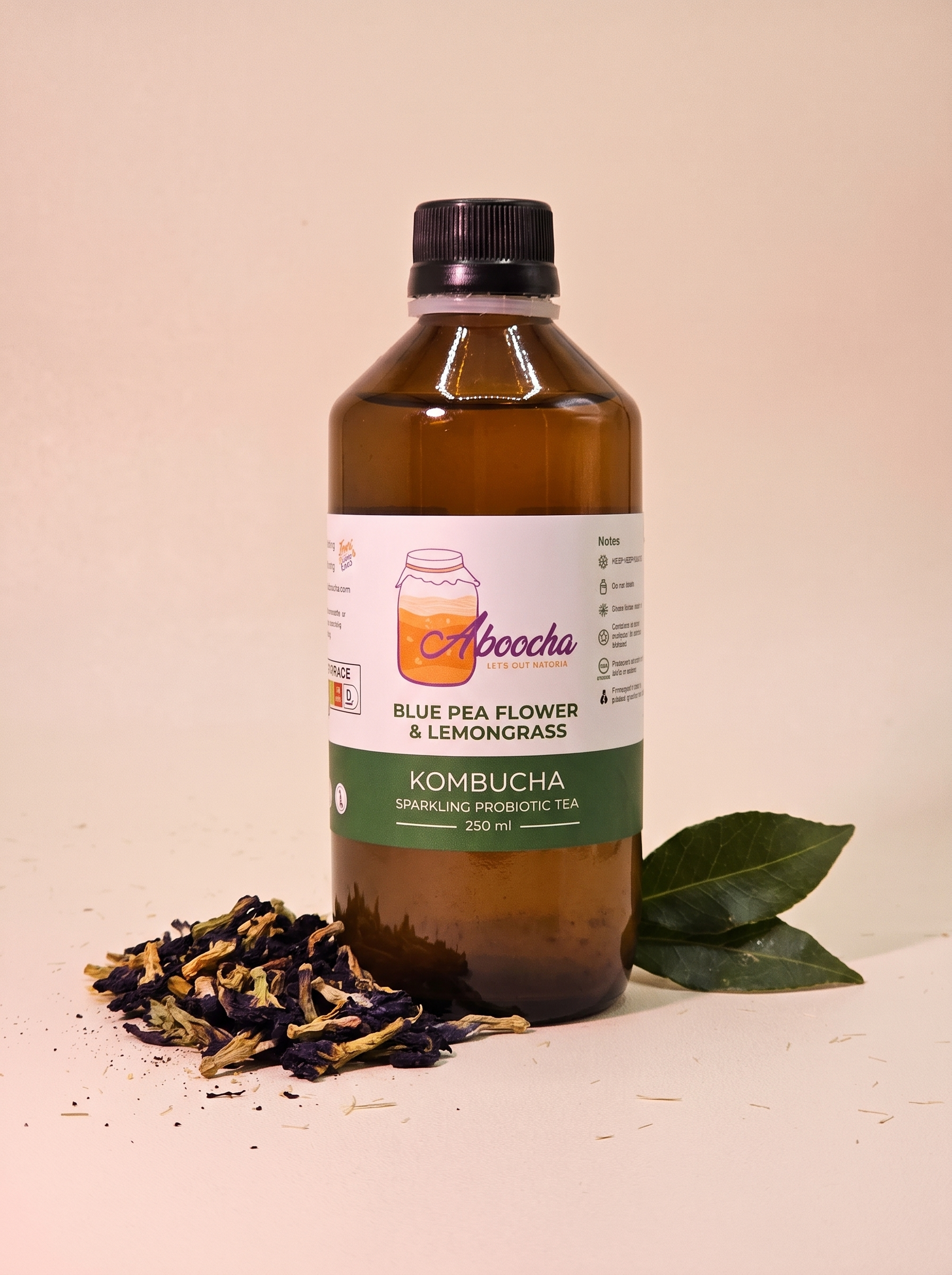 Aboocha Blue Pea & Lemongrass bottle