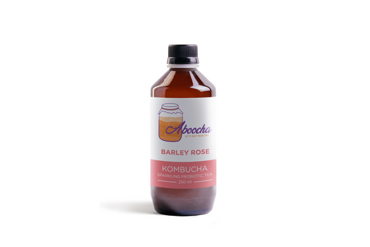 Aboocha Barley Rose kombucha bottle
