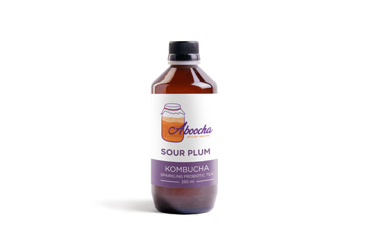 Aboocha Sour Plum kombucha bottle
