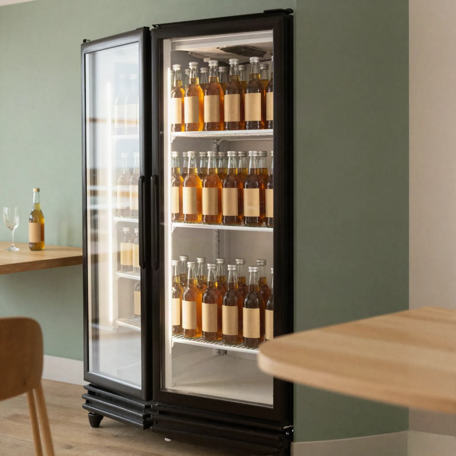 Aboocha kombucha in a corporate office pantry